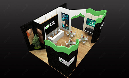 2021上海地材展展臺(tái)裝修布置效果圖